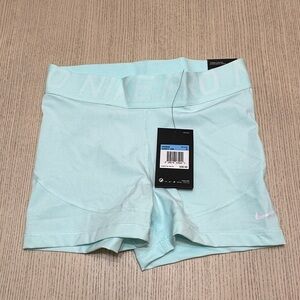 Nike Pro Spandex Shorts Medium NWT Light Blue